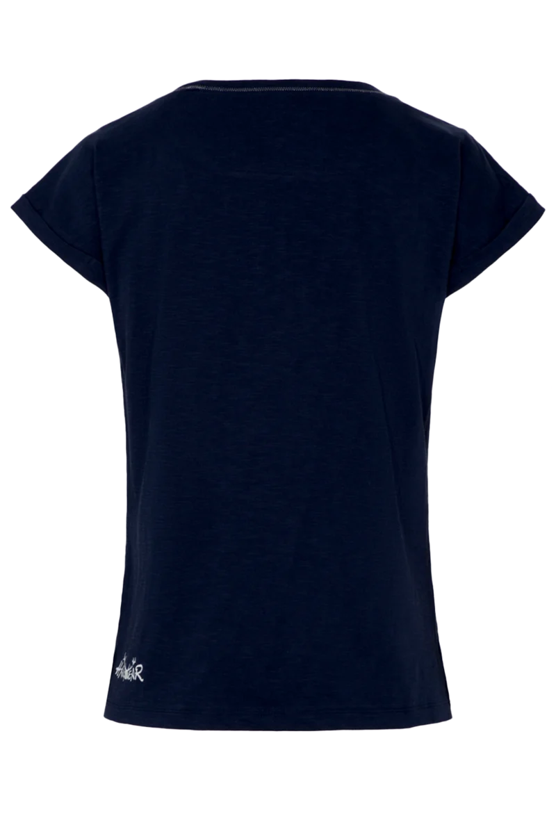 Damen Trachtenshirt mit flauschigem Herzaufnäher