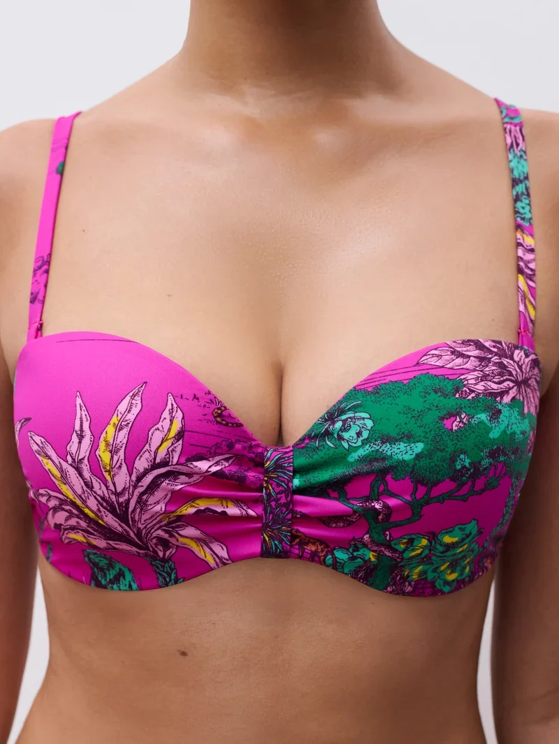 Chantelle Bademode - Sauvage Bandeau-T-Shirt-BH Pink Jungle