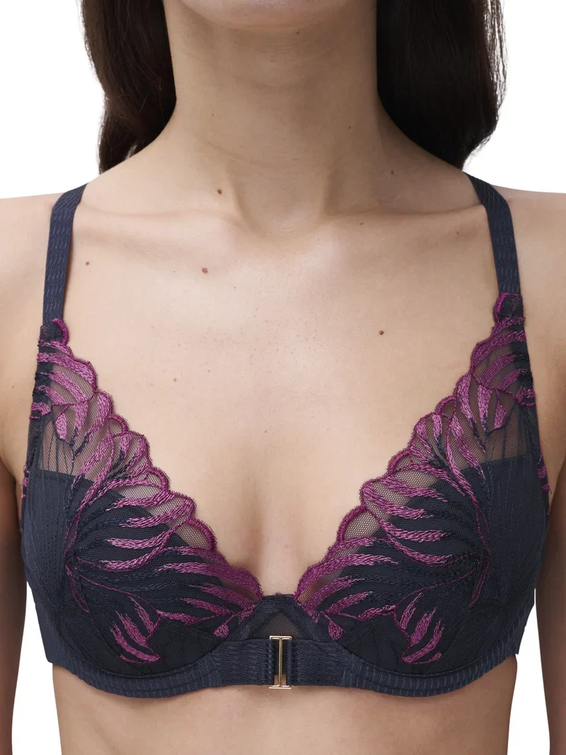 Chantelle – Legend Plunge T-Shirt-BH Ocean Aurora