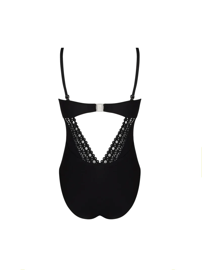 Lise Charmel Swimwear - Ajourage Couture Soft Cup Trägerloser Badeanzug Noir