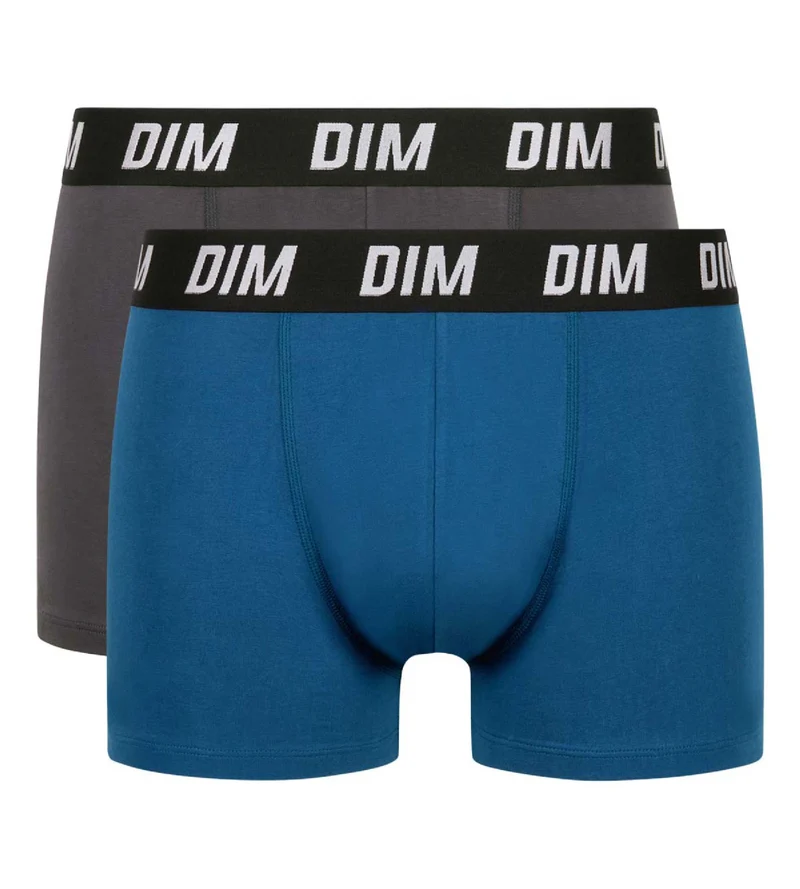 2er-Pack blau/graue Boxershorts mit Wärmeregulierung - Regul'Activ