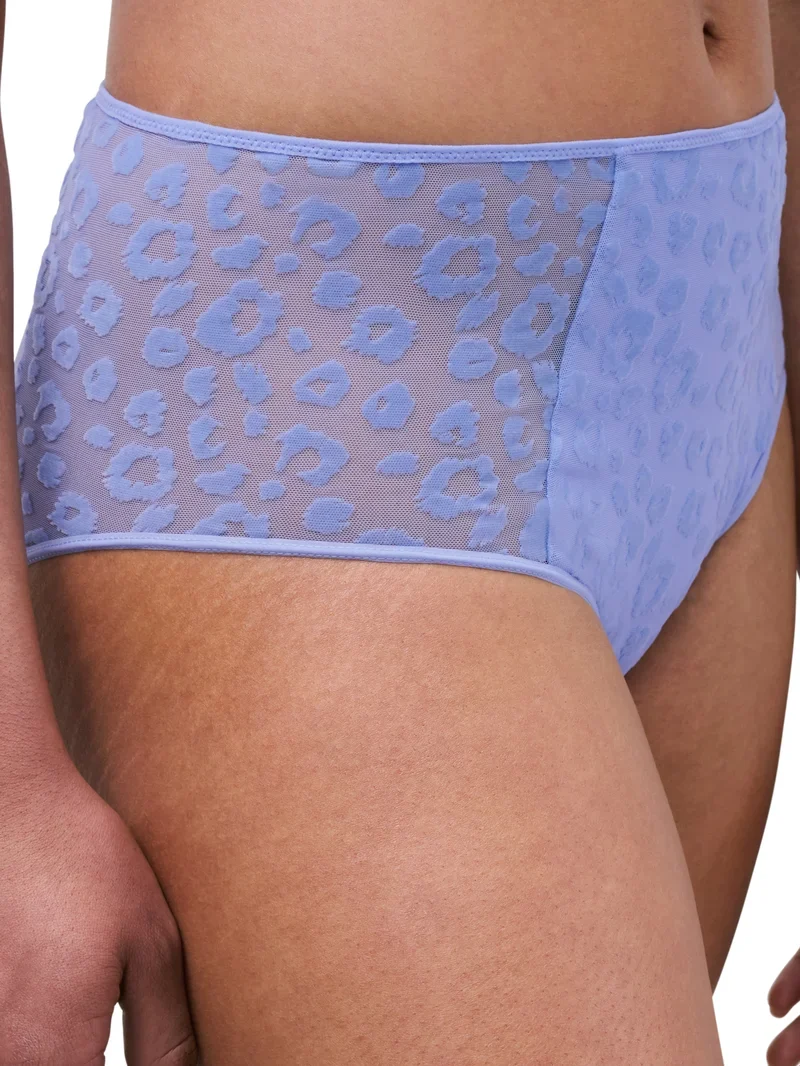 Chantelle – Mädchen-Slip mit hohem Bund, Kornblumenblau