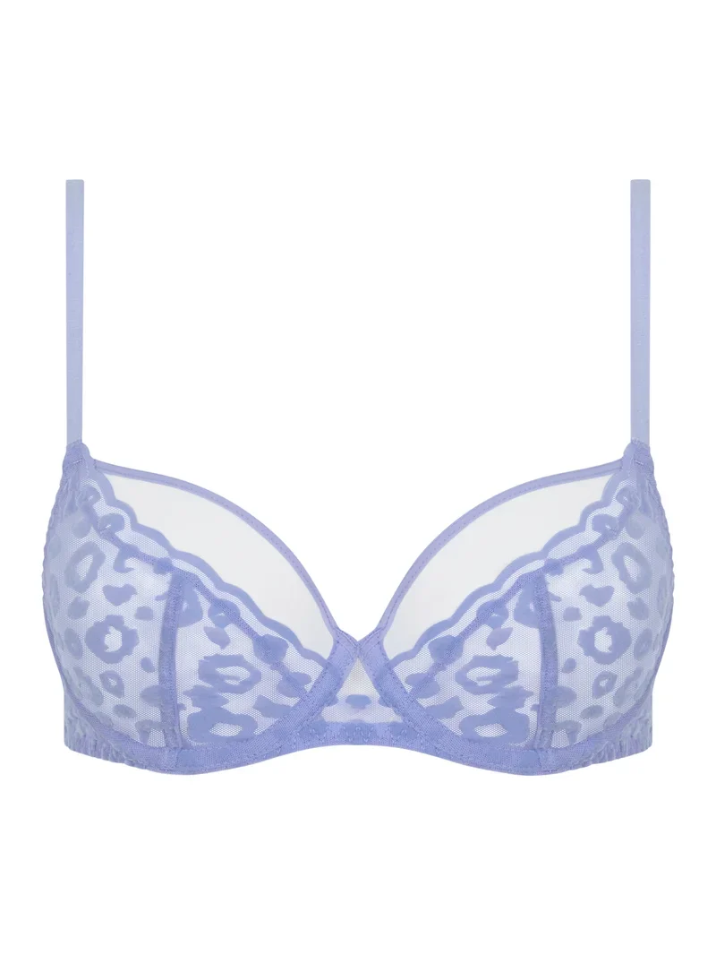 Chantelle – Mädchen, die einen Bügel-BH verdecken, Kornblumen