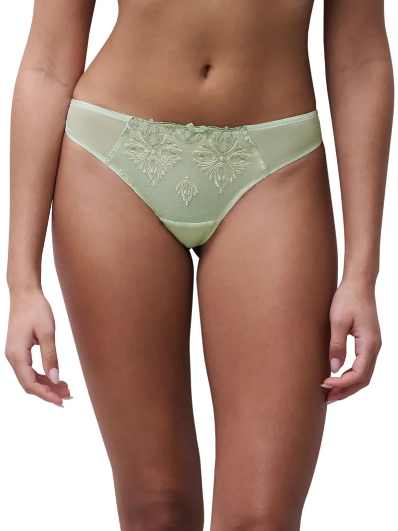 Chantelle - Champs Elysees Tanga Grüner Puder