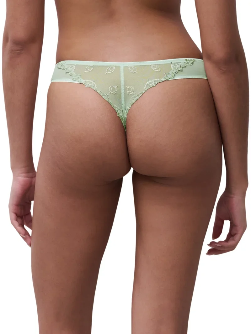 Chantelle - Champs Elysees Tanga Grüner Puder