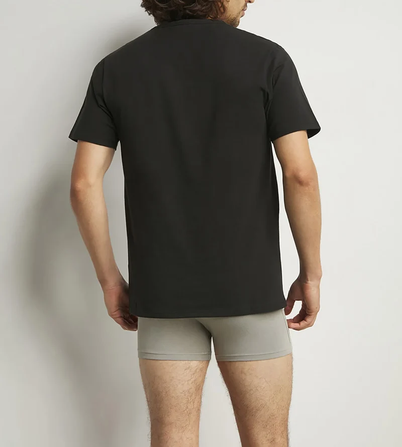 2er-Pack schwarze T-Shirts mit V-Ausschnitt und Wärmeregulierung - Regul'Activ