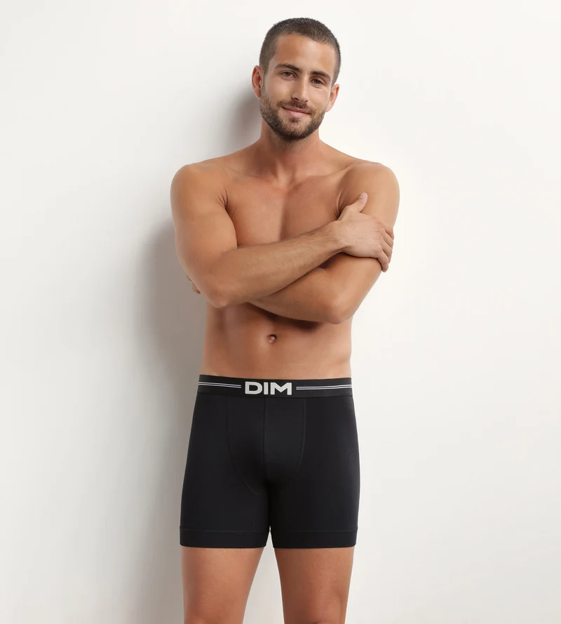 Schwarze Boxershorts aus Mikrofaser - Icons Essentiel