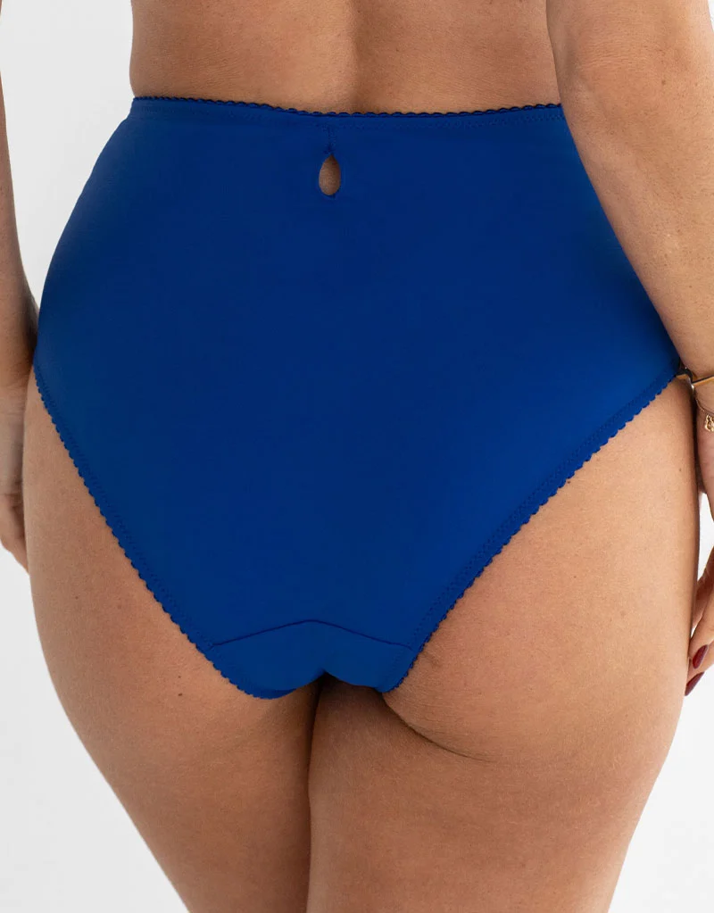 Pour Moi St Tropez Deep Brief Cobalt Blue/Pink