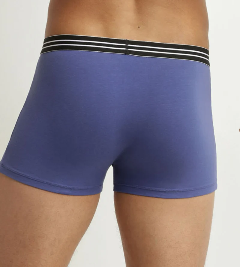 2er-Pack Boxershorts aus Stretch-Baumwolle blau/schwarz - EcoDIM