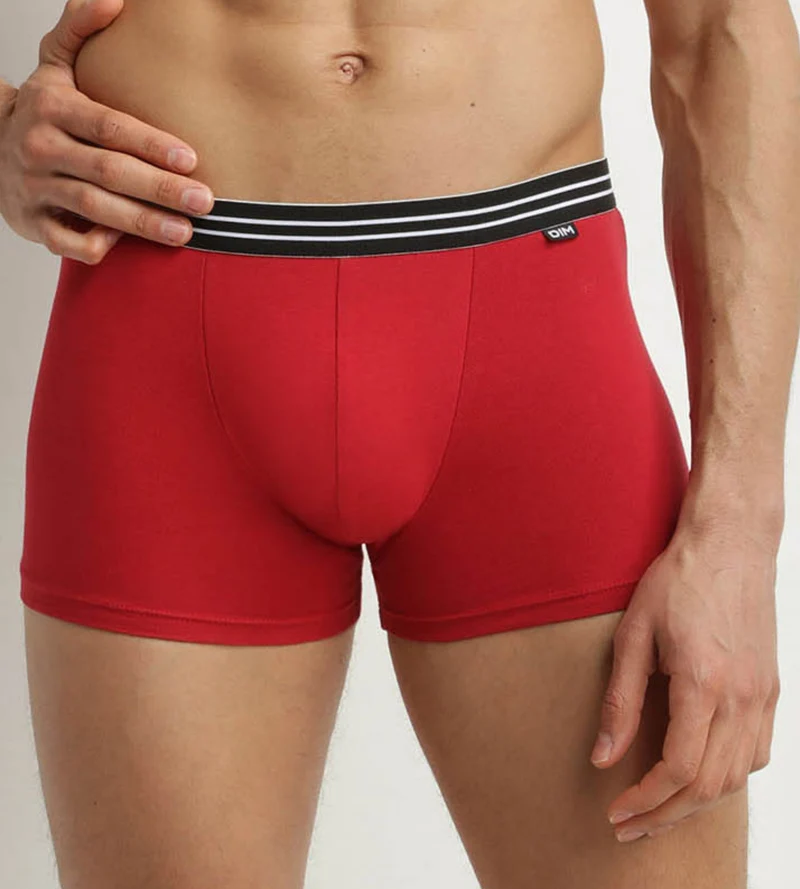 2er-Pack Boxershorts aus Stretch-Baumwolle rot/schwarz - EcoDIM