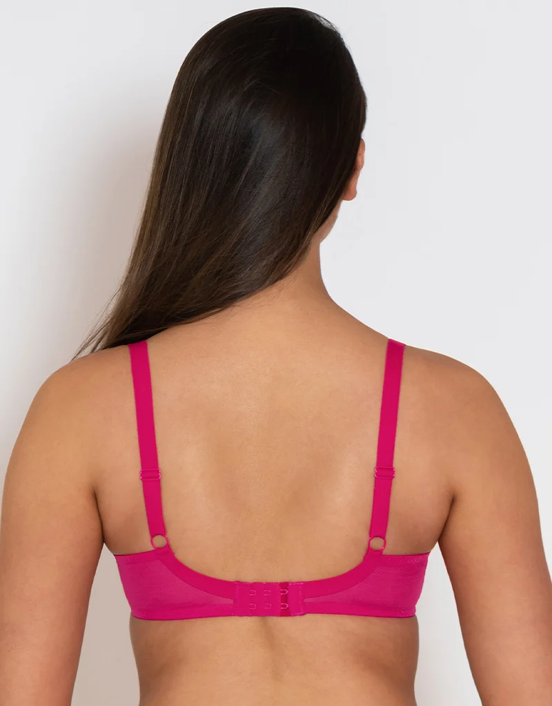 Curvy Kate Eye Spy Balcony Bra Hot Pink