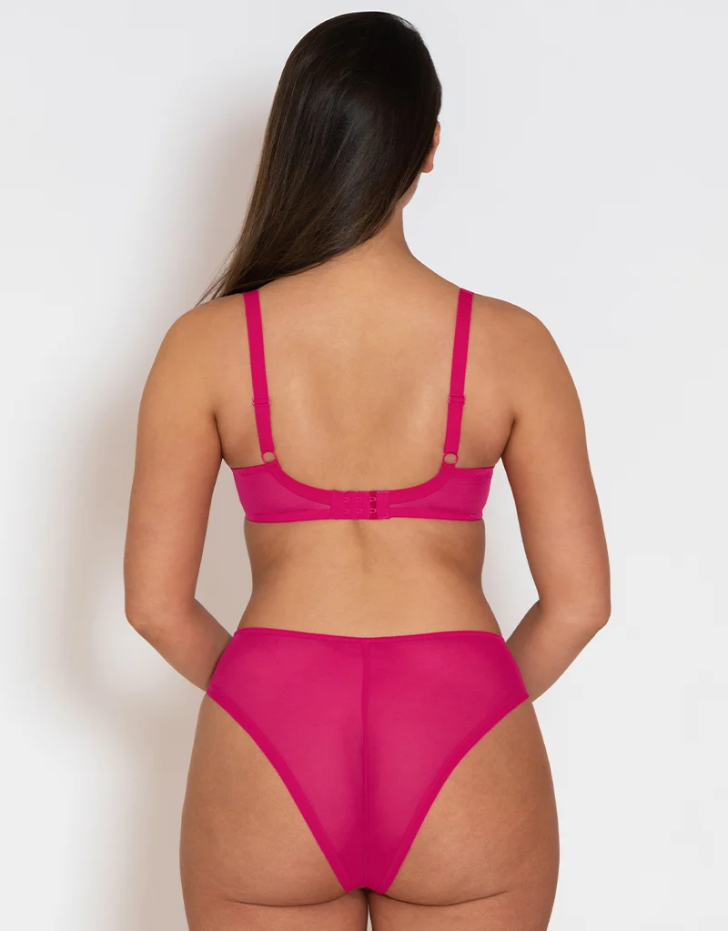 Curvy Kate Eye Spy Balcony Bra Hot Pink