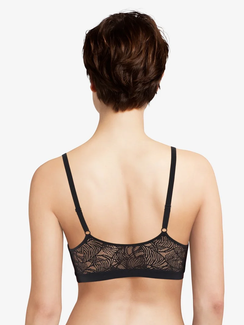 Chantelle Softstretch gepolsterter Bralette aus Spitze – Schwarz