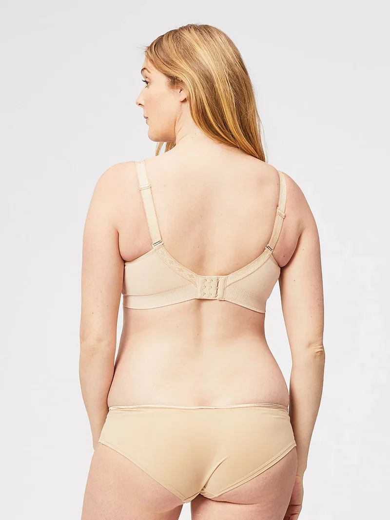 Cake Maternity – Popping Candy Nahtloser, bügelloser Umstands- und Still-BH Beige