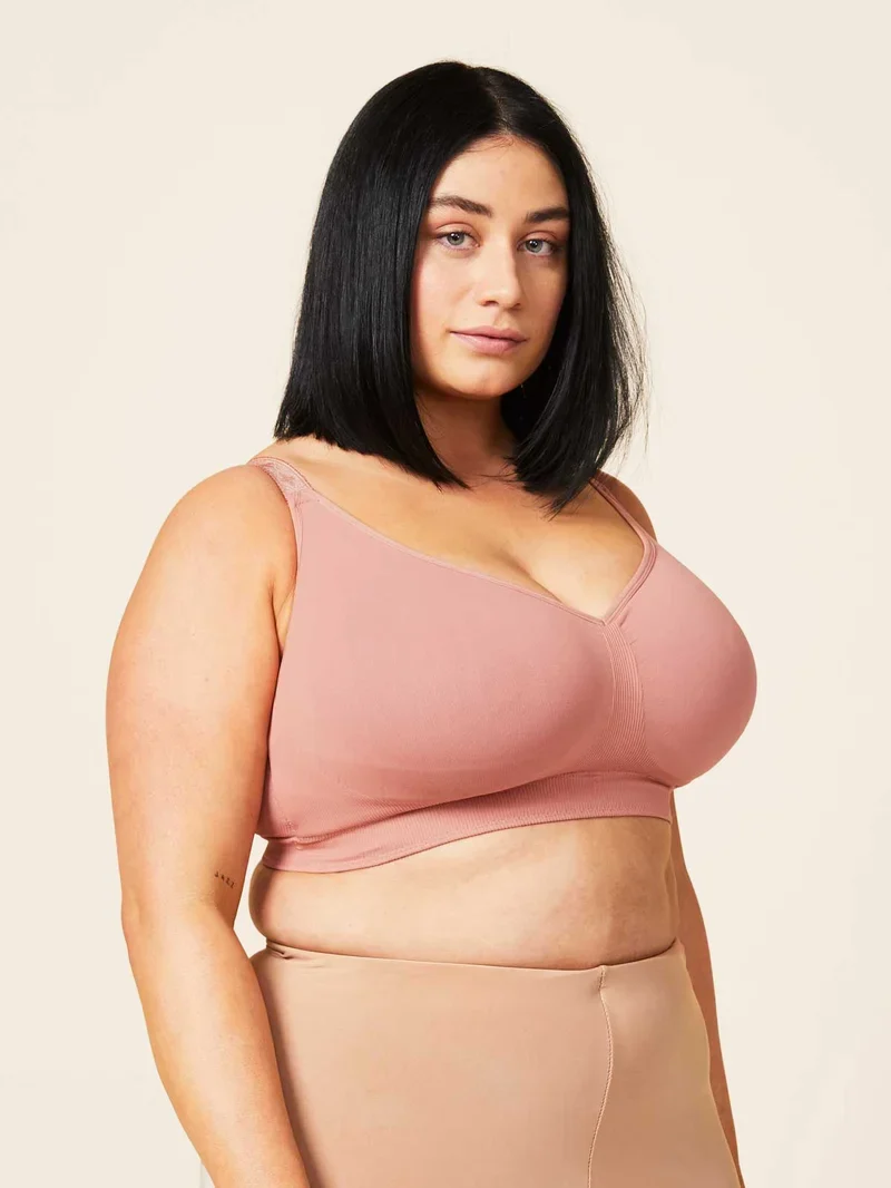 Sugar Candy - Basic Seamless Wire Free Bralette Rosewood