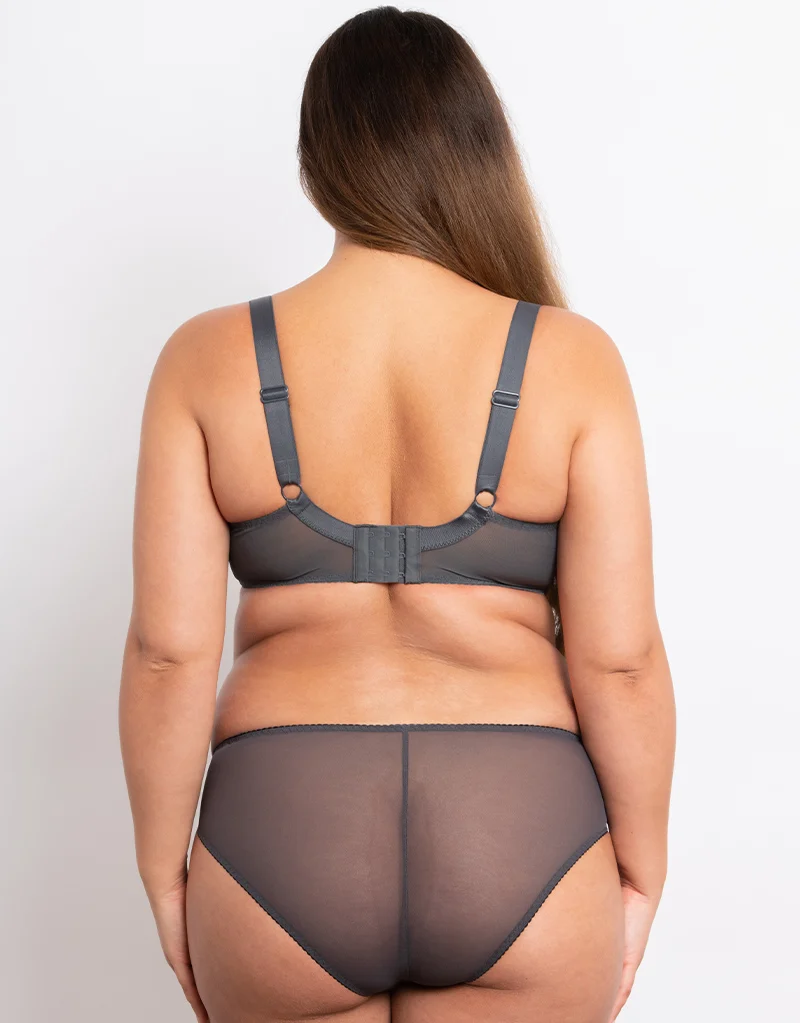 Flirtelle Holly Balcony Bra Charcoal