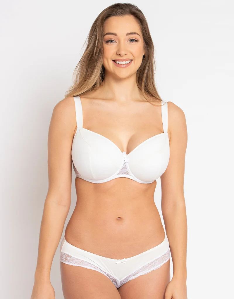 Flirtelle Emma Padded Balcony Bra White