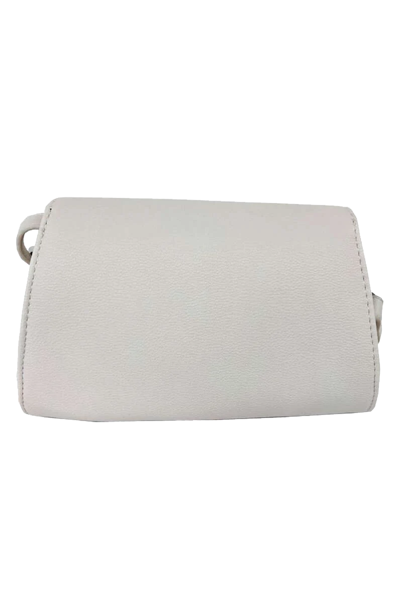 Damen Handtasche Glattleder-Optik Stickerei
