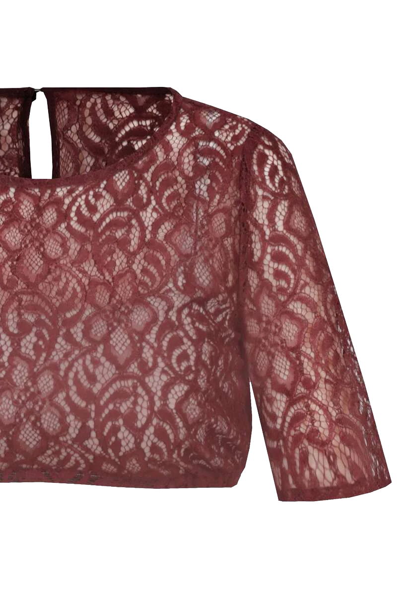 Dirndlbluse mit halblangen Ärmeln