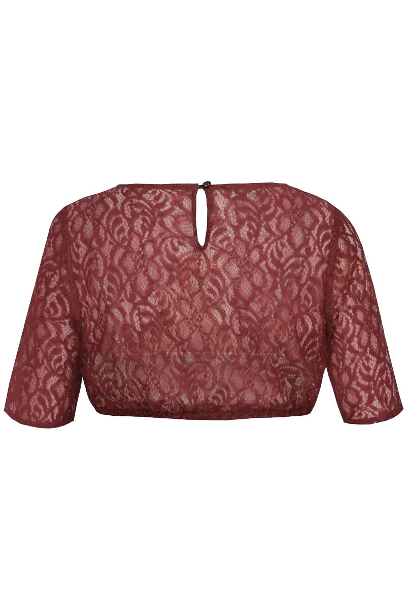 Dirndlbluse mit halblangen Ärmeln