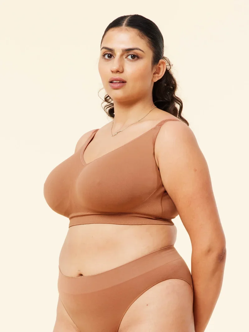 Sugar Candy – Nahtloser, bügelloser Basic-BH aus Ton
