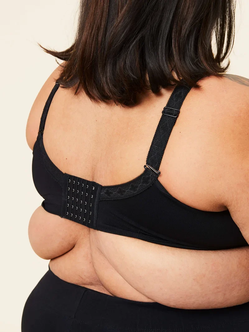 Sugar Candy – Nahtloser, bügelloser Basic-BH, Schwarz