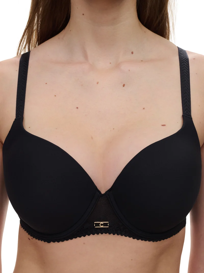 Chantelle - Origins Bedeckender T-Shirt-BH Schwarz