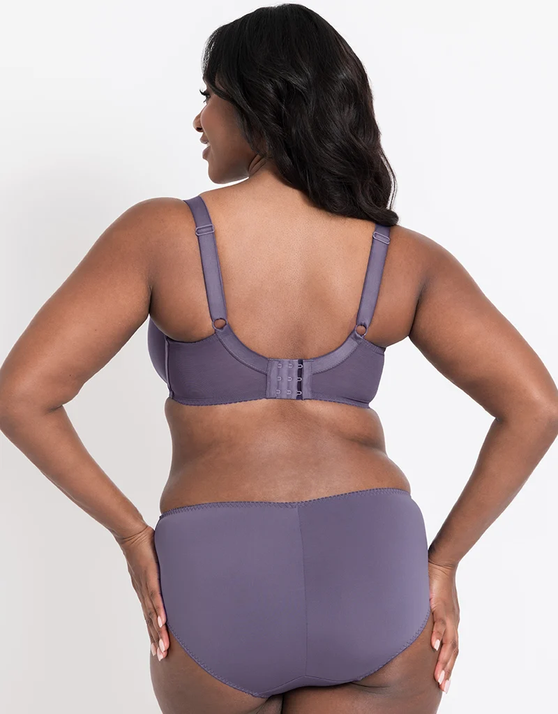 Flirtelle Swirl Balcony Bra Heather
