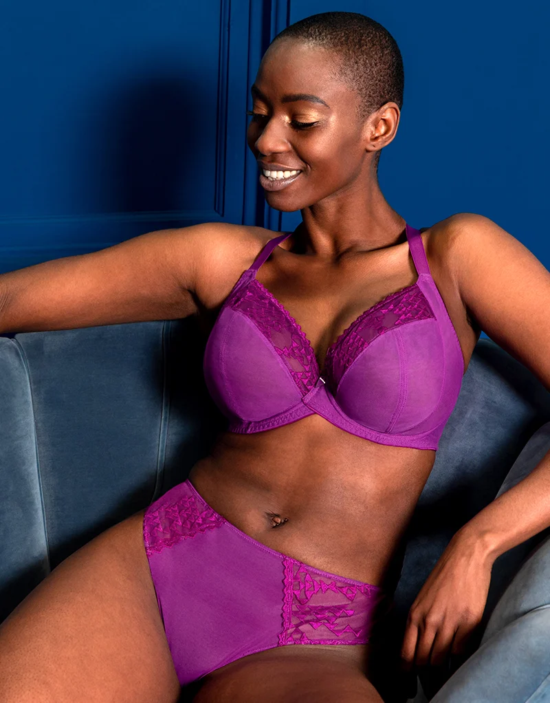 Curvy Kate Centre Stage Full Plunge Side Support Bra Violet