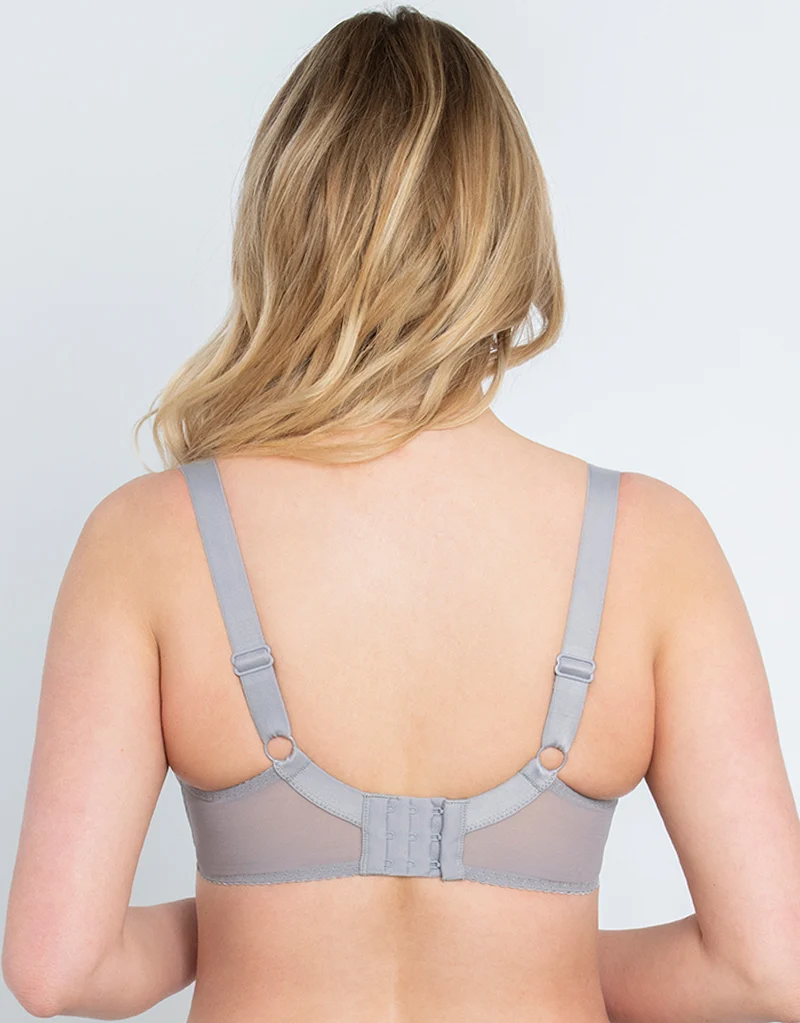 Flirtelle Holly Padded Balcony Bra Slate/Purple