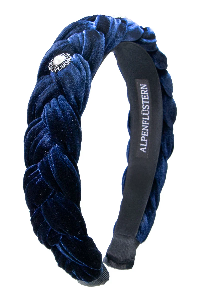 Samt-Haarreif - ADV133-000 - Flechtoptik - Helena - verschiedene Farben - Alpenflüstern