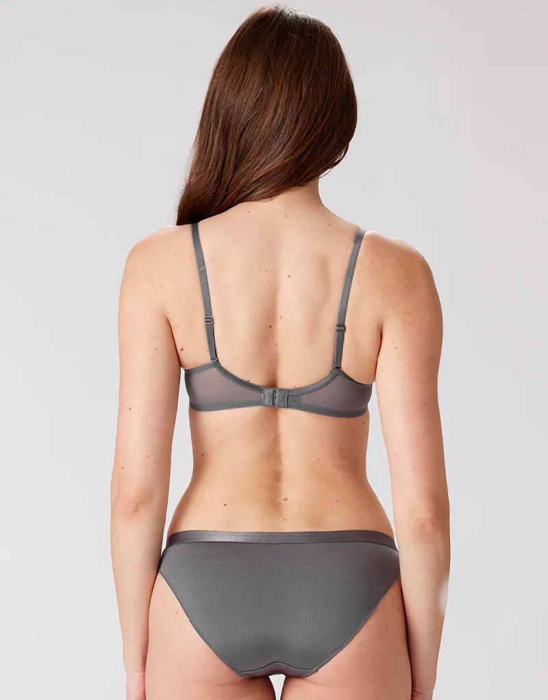 Pretty Polly Botanical Lace Balcony Bra Nightshade