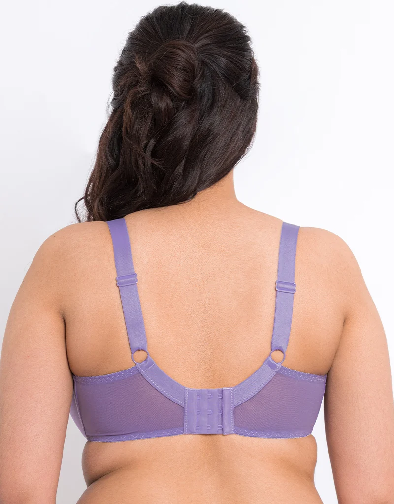 Flirtelle Swirl Balcony Bra Violet