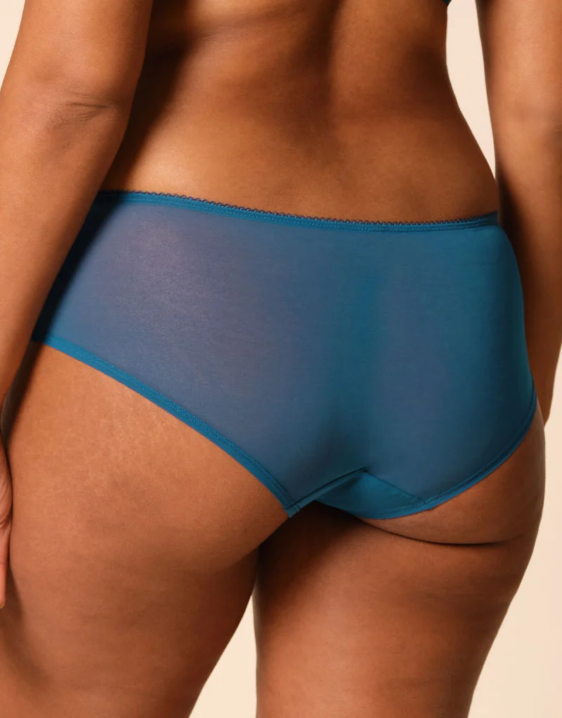 Gossard Superboost Lace Short Deep Teal Blue