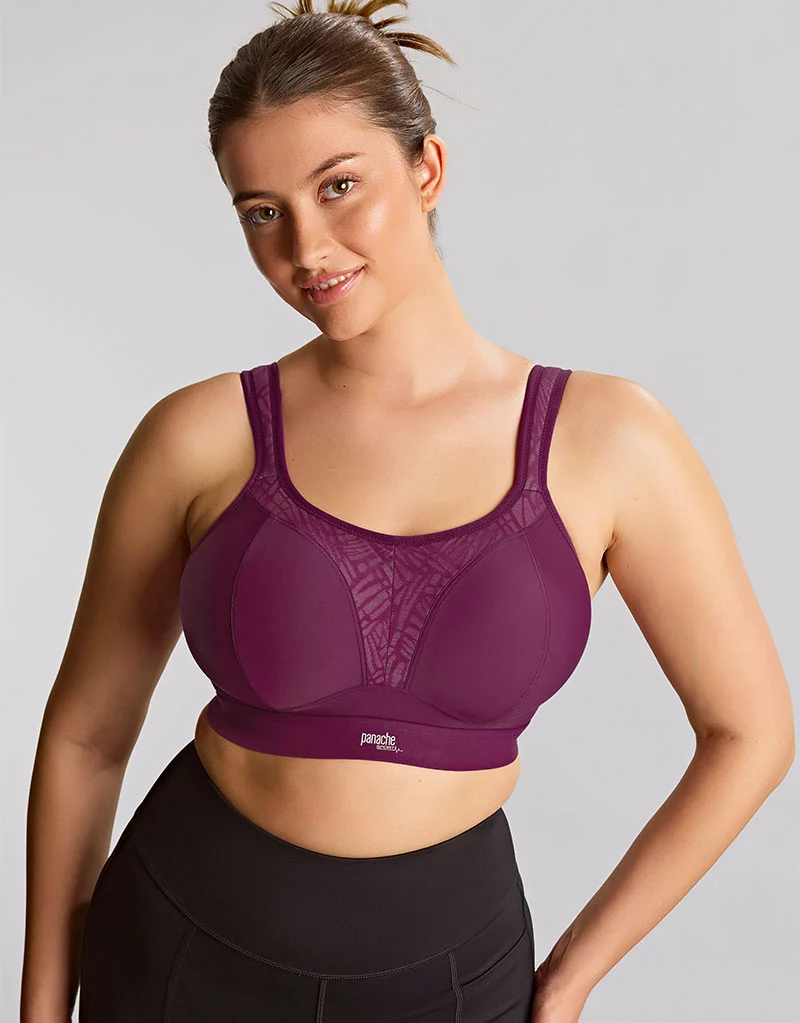 Panache Boundless Sports Bra Berry Purple/Chalk