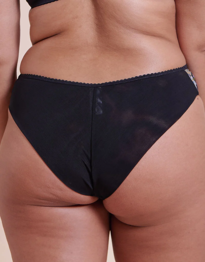 Curvy Kate Spellbound Brazilian Brief Folk Floral Print