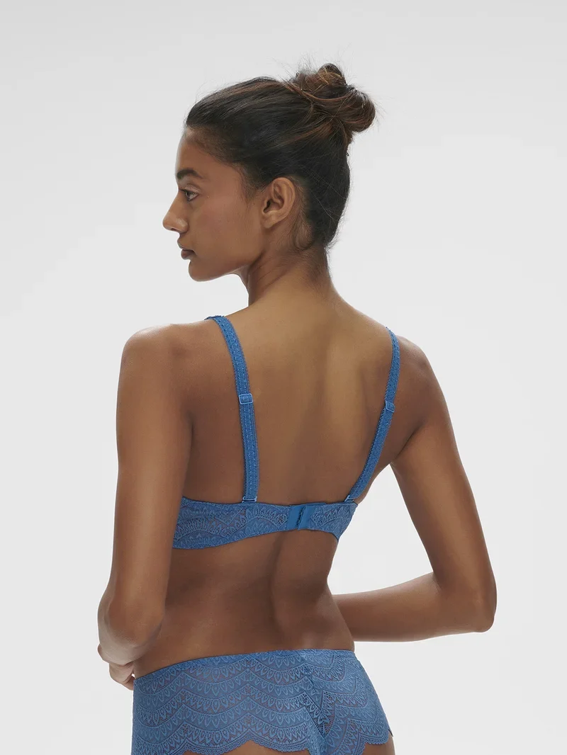 Simone Perele - Karma Triangle Bügel-BH ohne Bügel Myosotis Blau