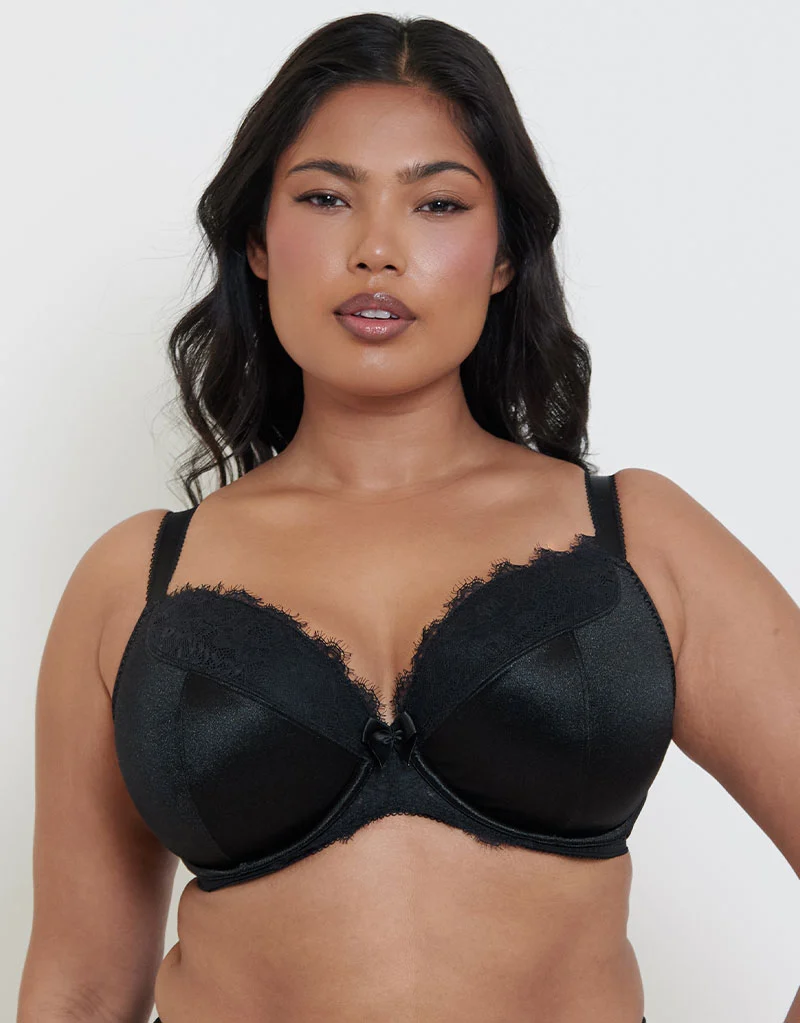 Liaison Lisbon Padded Plunge Bra Black
