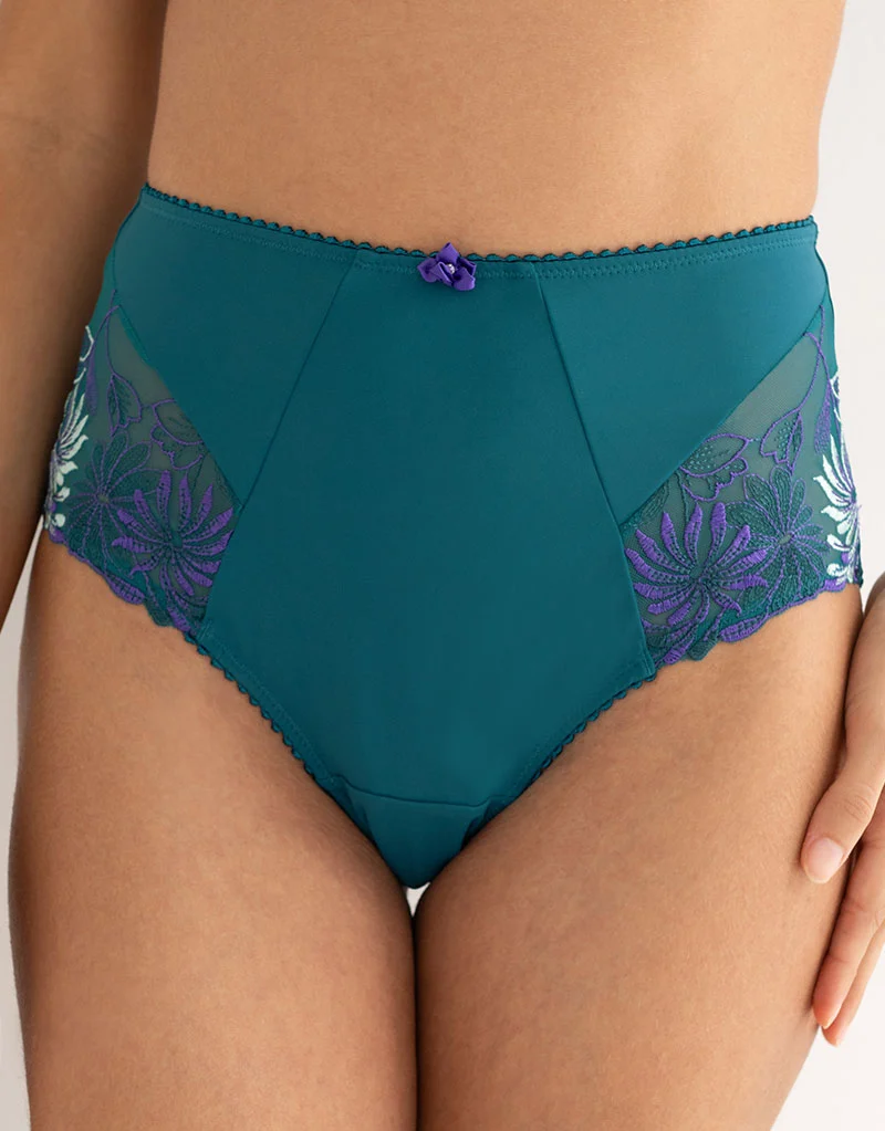 Pour Moi St Tropez High Waist Deep Brief Forest/Teal Green