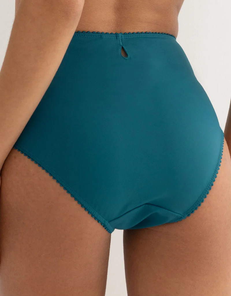 Pour Moi St Tropez High Waist Deep Brief Forest/Teal Green