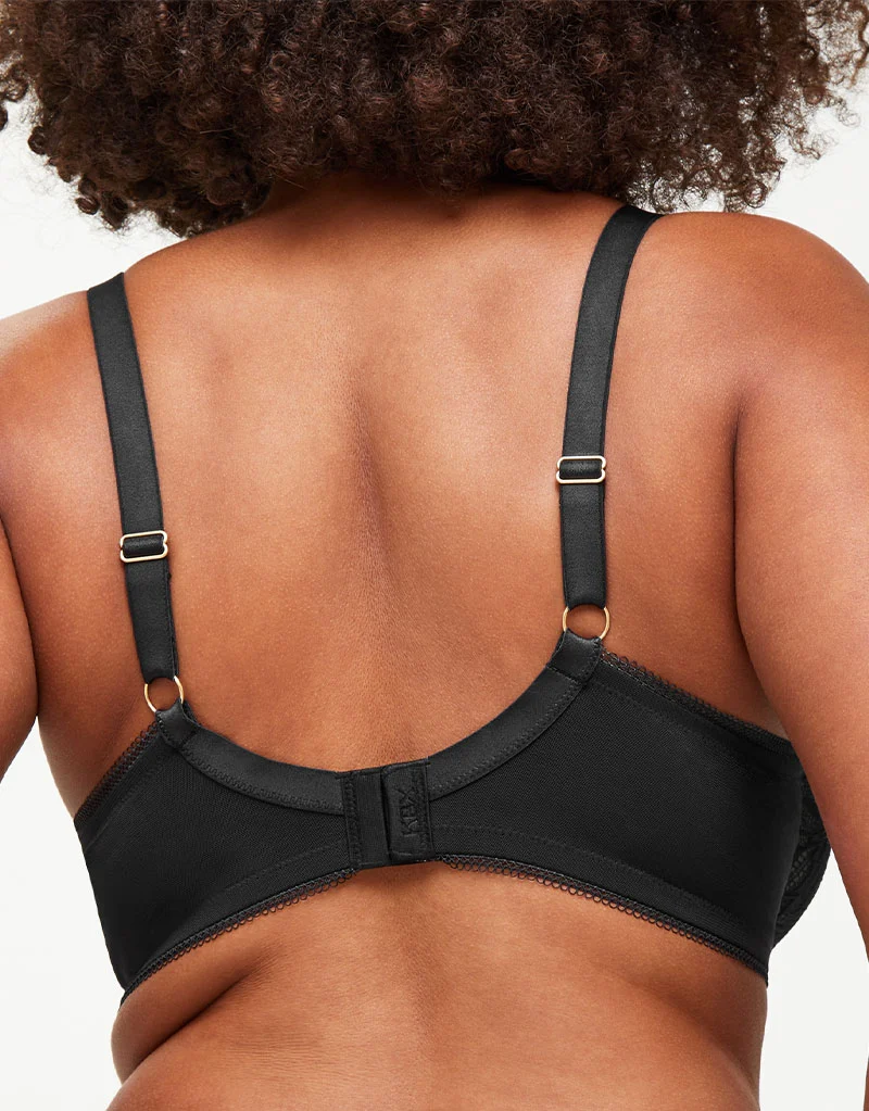 KBX Alice Non Padded Plunge Bra Black