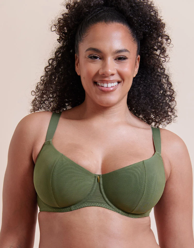 Curvy Kate Cool Cat Scooped Multiway Balcony Bra Fern Green