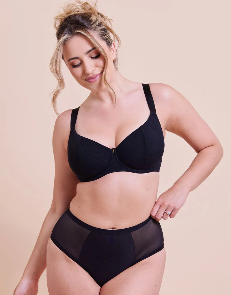 Curvy Kate Cool Cat Scooped Multiway Balcony Bra Black