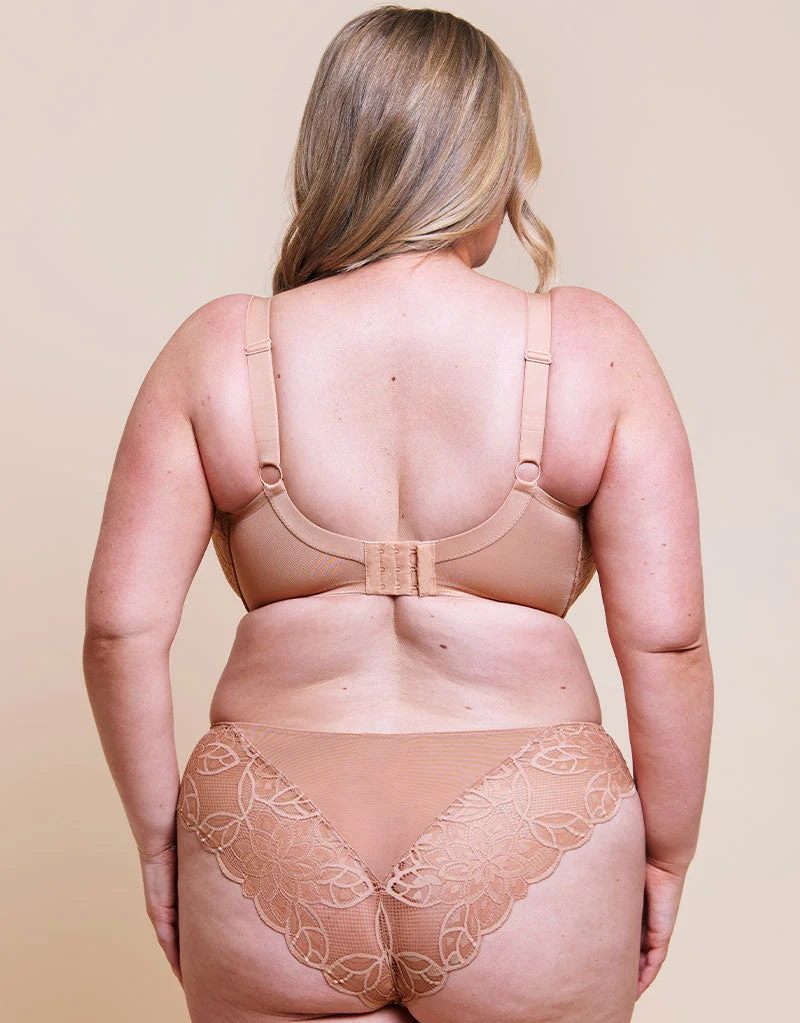 Curvy Kate Lovelace Brazilian Brief Latte