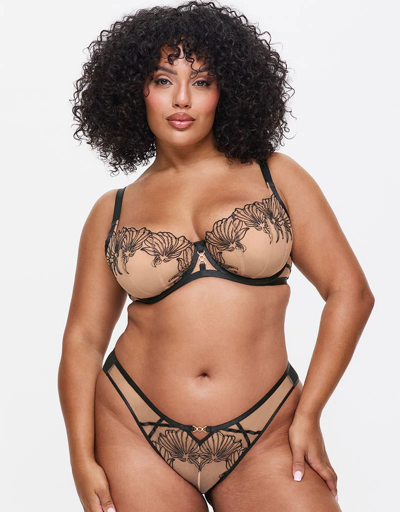 Ann Summers Incensing Balcony Bra Black