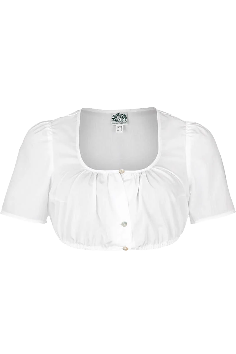 Dirndlbluse mit Perlmuttknöpfen