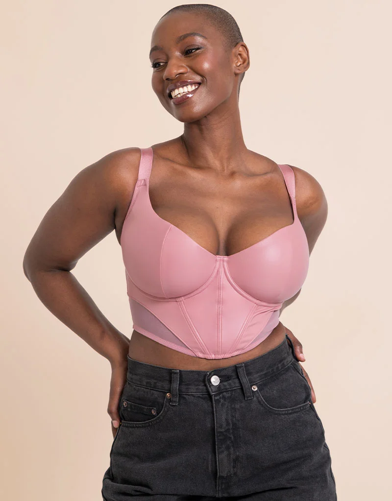 Curvy Kate Storm Scooped Longline Balcony Bra Dusky Rose