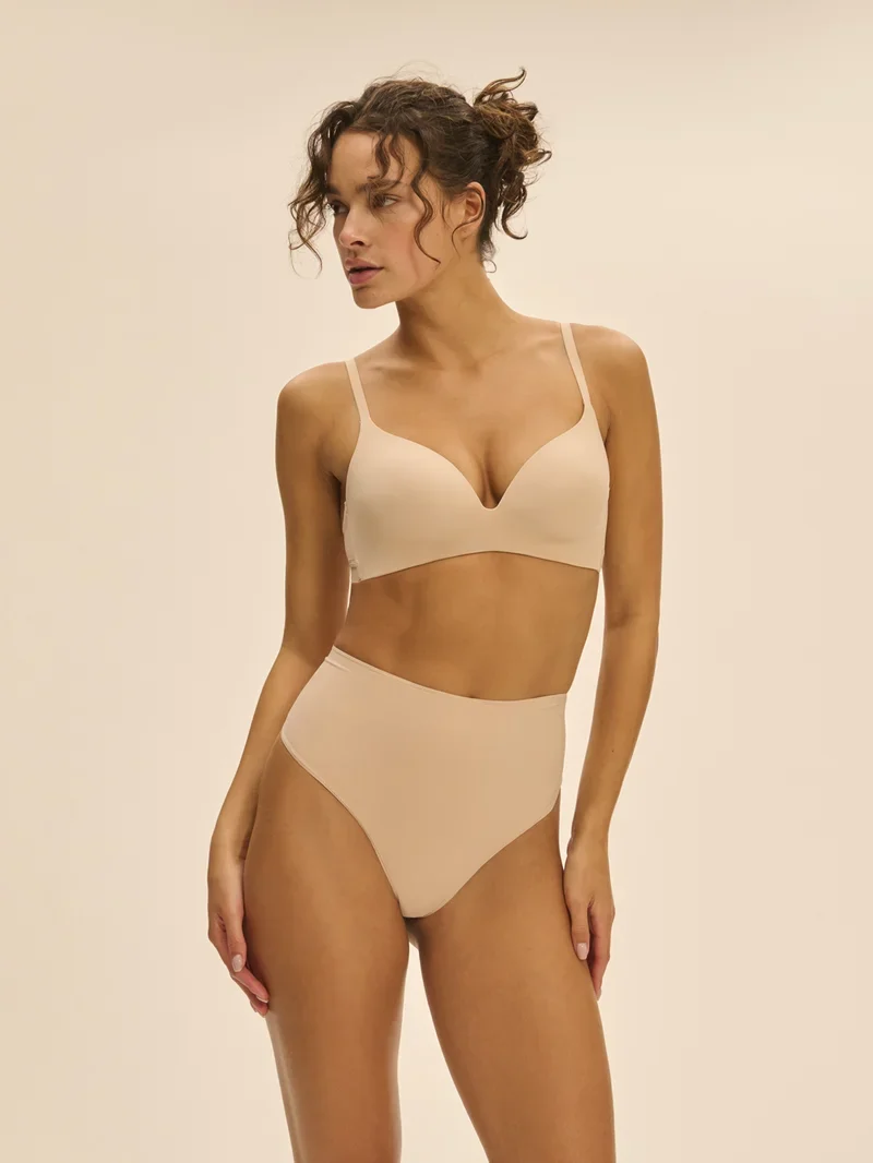 Simone Perele – Story High Waist String Peau Rosée