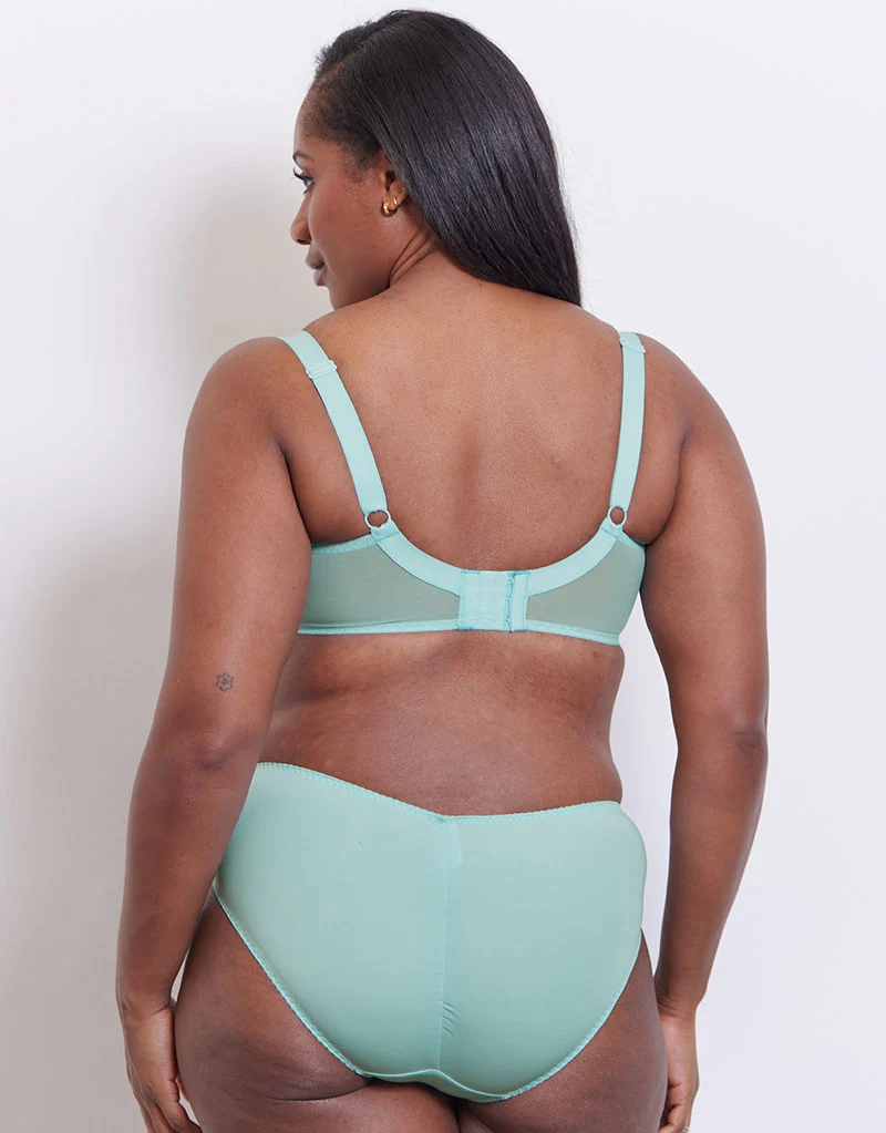 Flirtelle Swirl Balcony Bra Spearmint Blue