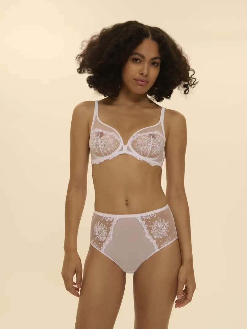 Simone Perele – Intrigue Sheer Plunge BH Weiß